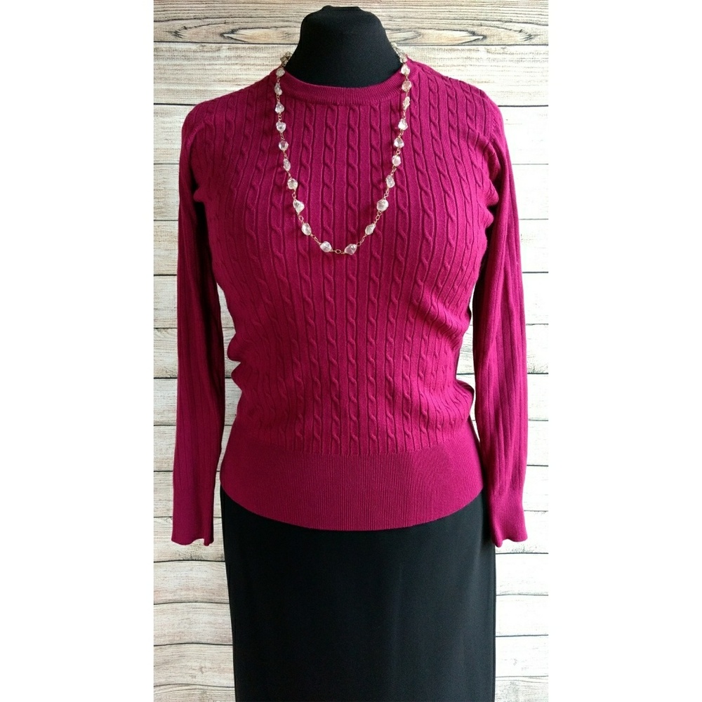 Magenta Pullover Sweater